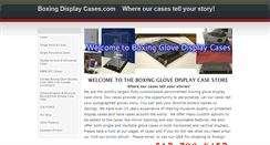 Desktop Screenshot of boxingglovedisplaycases.com